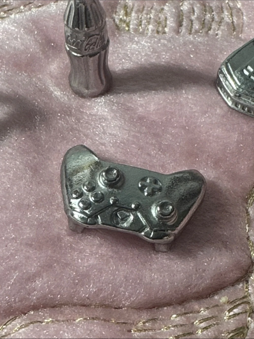 Silver new monopoly game pieces (6)